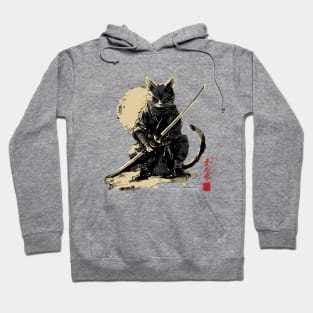 samurai cat Hoodie